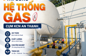Thi công hệ thống gas Cụm KCN  Thạnh An