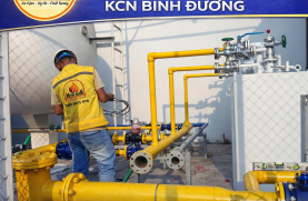 Thi công hệ thống gas KCN Bình Đường