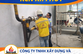 Thi công hệ thống gas KCN Kim Huy