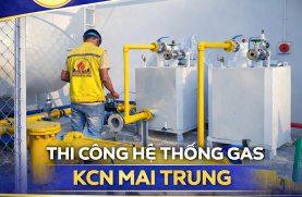 Construction of the Mai Trung Industrial Park gas system