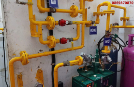 Thi công hệ thống gas KCN Việt Nam - Singapore