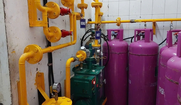 Thi công lắp đặt hệ thống gas công nghiệp cho nhà máy sơn tĩnh điện