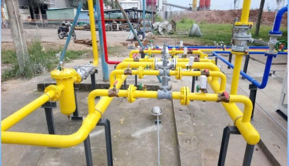 Thi công hệ thống gas công nghiệp cho cty may KCN Amata