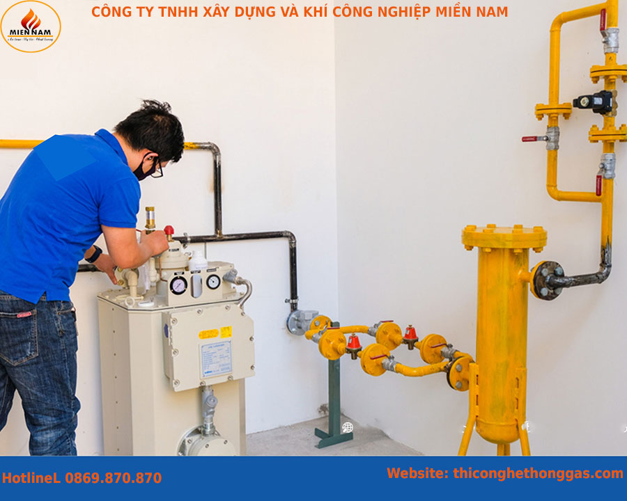Lắt đặt hệ thống gas trung tâm chuyên nghiệp