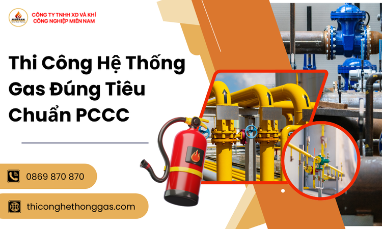Thi Công Hệ Thống Gas Đúng Tiêu Chuẩn PCCC