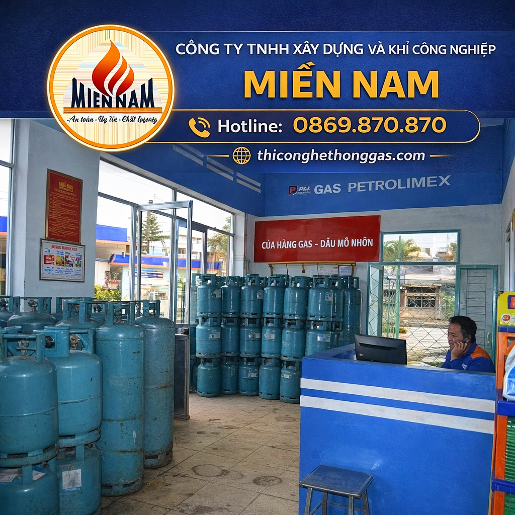 Thi công hệ thống gas KCN Mapletree Bình Dương